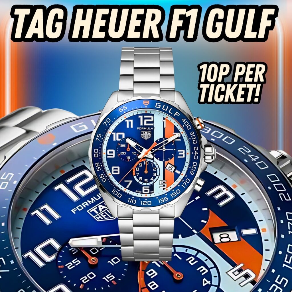 Tag Heuer Formula 1 Gulf Edition Chronograph Blue Dial Silver Steel Strap Watch for Men - CAZ101AT.BA0842