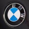 Close-up of front BMW badge on E30 bonnet