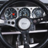 Steering wheel close up inside Ford Cortina Cosworth
