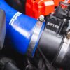 Close-up of Airtec induction kit in Ford Fiesta ST-2 Ecoboost engine bay – Redline Competitions