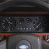 Close-up of dashboard dials and gauges on 1981 Ford Granada Consort