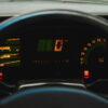 Close-up of dashboard dials in 1990 Vauxhall Astra GTE Champion Edition – Redline Competitions