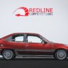 Full side profile of 1990 Vauxhall Astra GTE Champion Edition Bordeaux Red – Redline Competitions