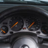 Dashboard dials of the Vauxhall Corsa B SRI Turbo with 300bhp engine swap at Redline Competitions