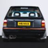 Rear view of the 1992 Vauxhall Nova Z20LET Turbo with stainless exhaust.