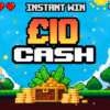 £10 instant cash prize in 16-bit retro theme for Redline Competitions’ Level Up Cash Instant Win.