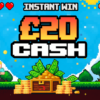 £20 instant win cash prize in retro gamer style for Redline Competitions’ Level Up Cash Instant Win.