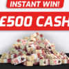 £500 tax-free cash instant win prize included in the Fiat 595 Abarth Competizione 9p competition with Redline Competitions.