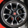 Close-up of Fiat 595 Abarth Competizione alloy wheel. Enter the Redline Competitions 9p draw including instant win prizes.