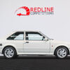 White Ford Escort RS Turbo Series 2 side profile, win with Redline Competitions