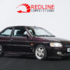 Restored Ford Escort RS 2000 in Aubergine, front side angle, available to win with Redline Competitions.