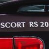 RS 2000 rear badging on the Ford Escort in Aubergine.