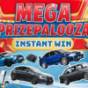The Mega Prizepalooza Instant Win competition with £240,000 prize fund and 4 cars at Redline Competitions