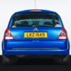 Rear view of Renault Clio 172 Cup showing twin exhaust and Cup spoiler