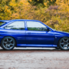 Side profile of Ford Escort RS Cosworth showing clean lines, alloys and stance – Redline Competitions