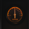 Lotus branded boost gauge close-up 1993 UK car competition Redline Competition