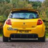 Full side profile of Renault Clio R27 F1 Team Edition in Liquid Yellow