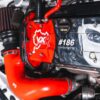 Engine cover with VXR and Nurburgring branding, build number 186, MTC turbo parts in background | Redline Competitions