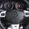 Close-up of VXR branded steering wheel in 2008 Vauxhall Astra VXR Nurburgring Edition | Redline Competitions