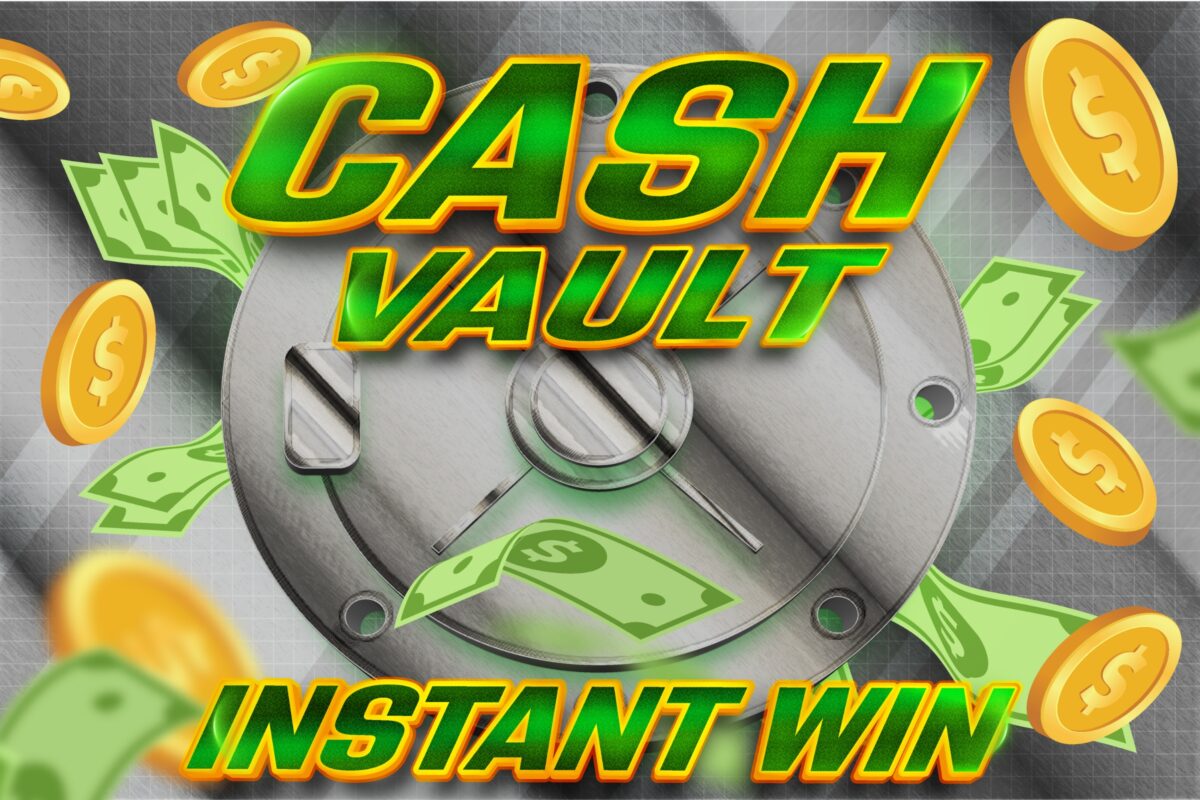 Cash Vault Every Ticket Wins Instant Win competition with £500 jackpot and guaranteed 70p site credit at Redline Competitions