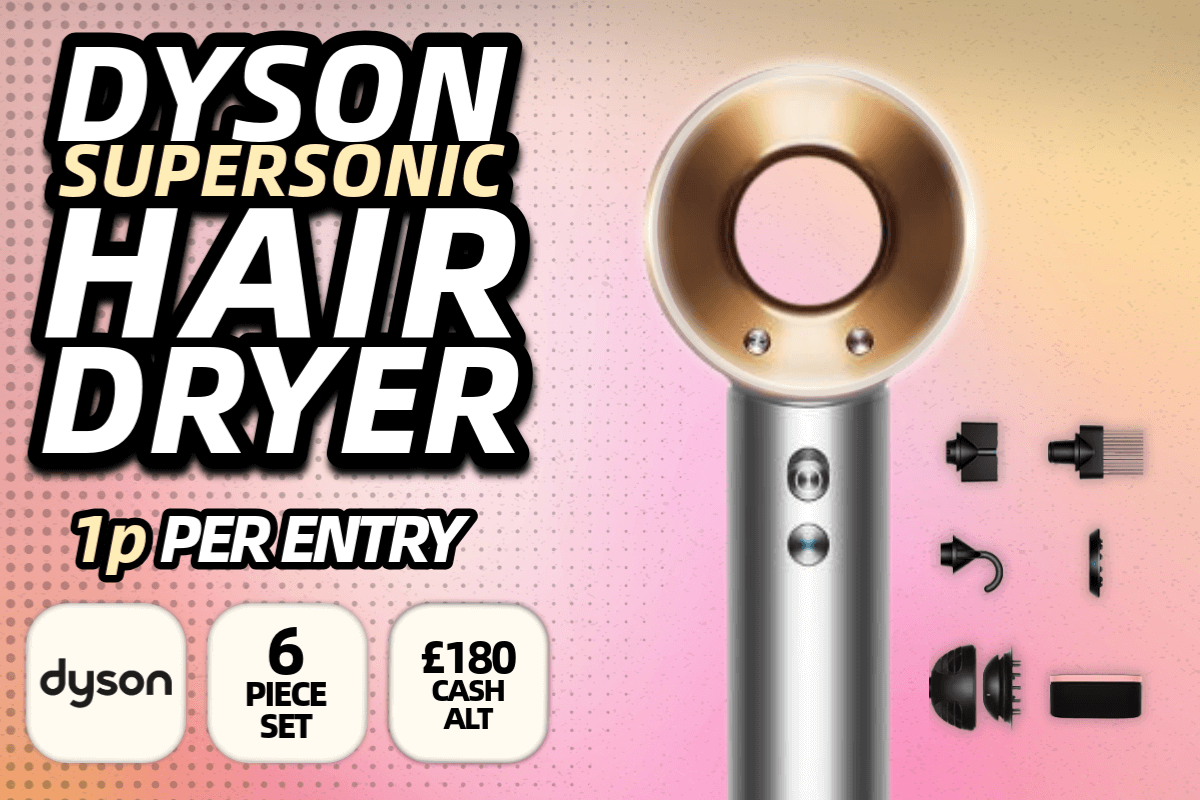 Dyson Supersonic Hairdryer available to win for 1p with Redline Competitions