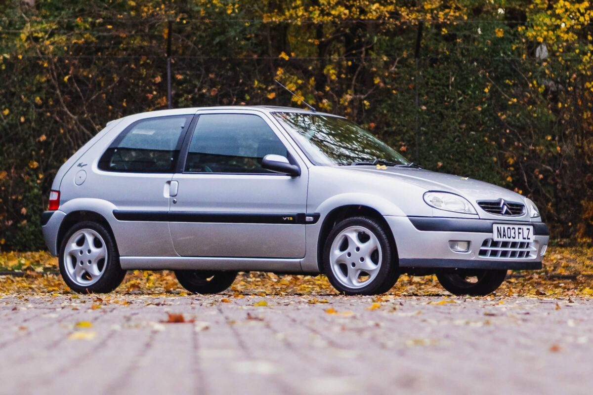 Low-mileage Citroën Saxo VTS in silver, featured in Redline Competitions’ UK car competition, available to win for just 5p per entry