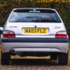 Rear view of the Citroën Saxo VTS showing VTS badging, part of Redline Competitions’ UK car competition