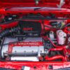 1992 Vauxhall Nova C20XE Turbo showing the 2.0L C20XE turbo engine in the engine bay, available to win at Redline Competitions