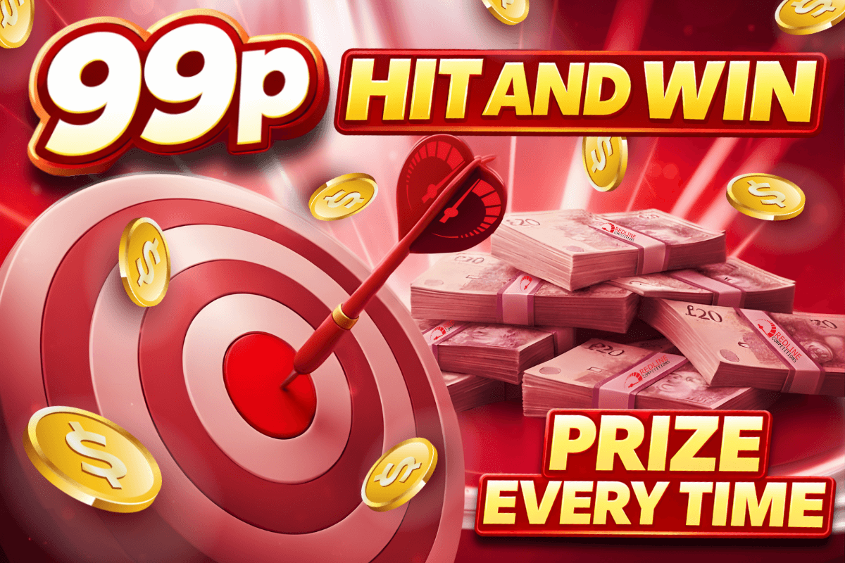 99p Hit & Win Instant Win prize every time competition from Redline Competitions