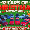 12 Cars of Christmas Instant Win thumbnail showing cars cash and tech prizes at Redline Competitions