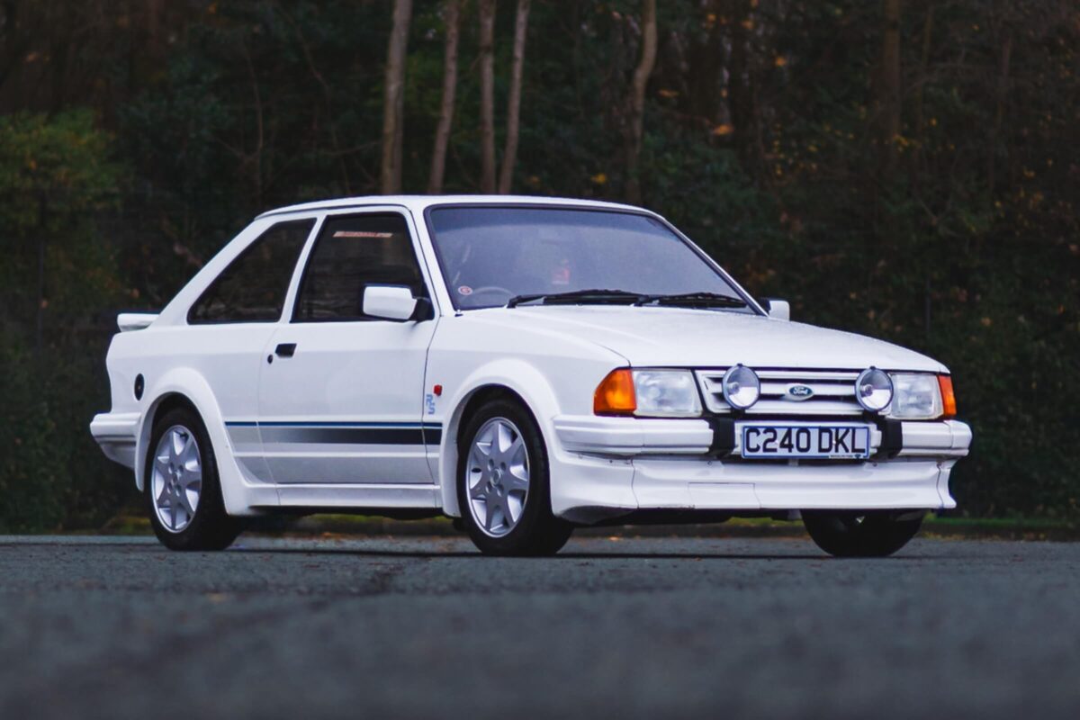 Ford Escort Series 1 RS Turbo in Diamond White featured in the 9p competition from Redline Competitions.