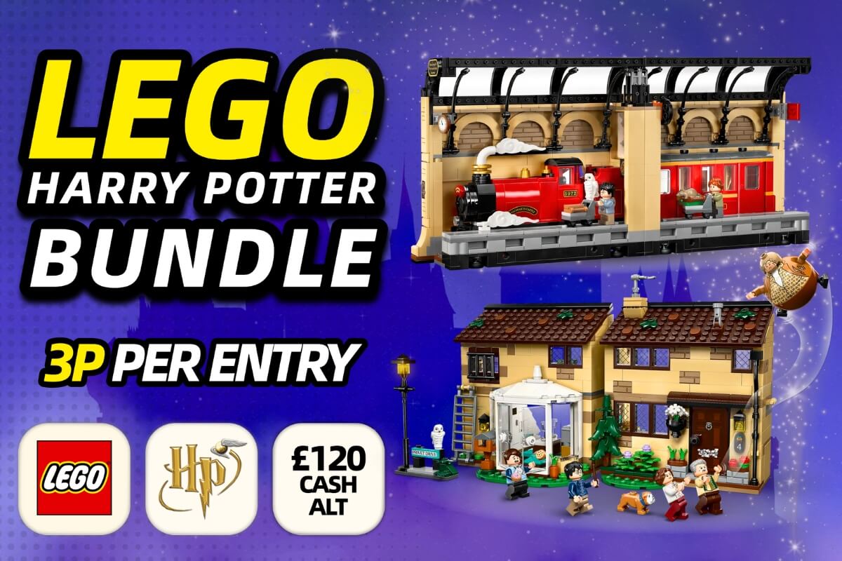 Harry Potter Lego Bundle including Privet Drive Aunt Marge’s Visit and Hogwarts Express Book Nook from Redline Competitions