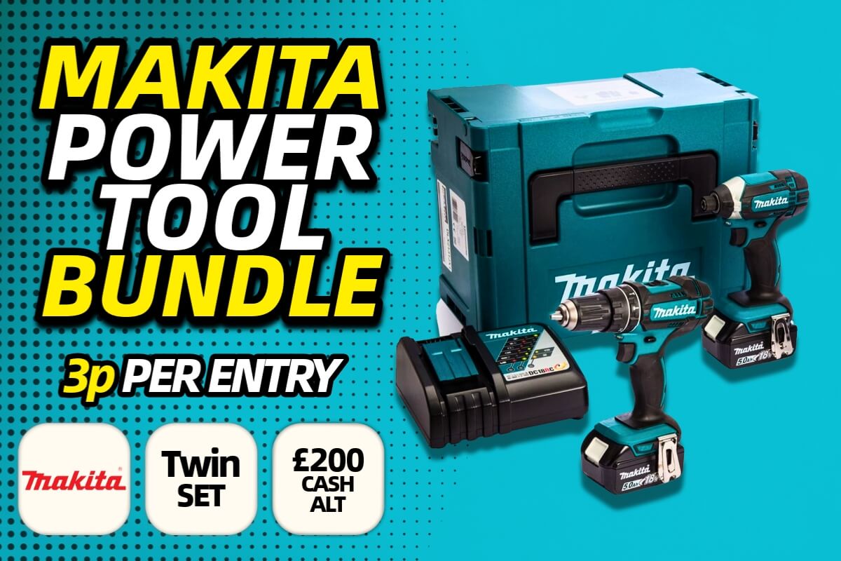Makita 18V cordless twin set including combi drill and impact driver from Redline Competitions