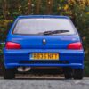 Rear angle of the Peugeot 106 Rallye S2 available to win via Redline Competitions