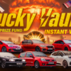 Lucky Vault Instant Win competition featuring multiple cars, cash and tech prizes from Redline Competitions