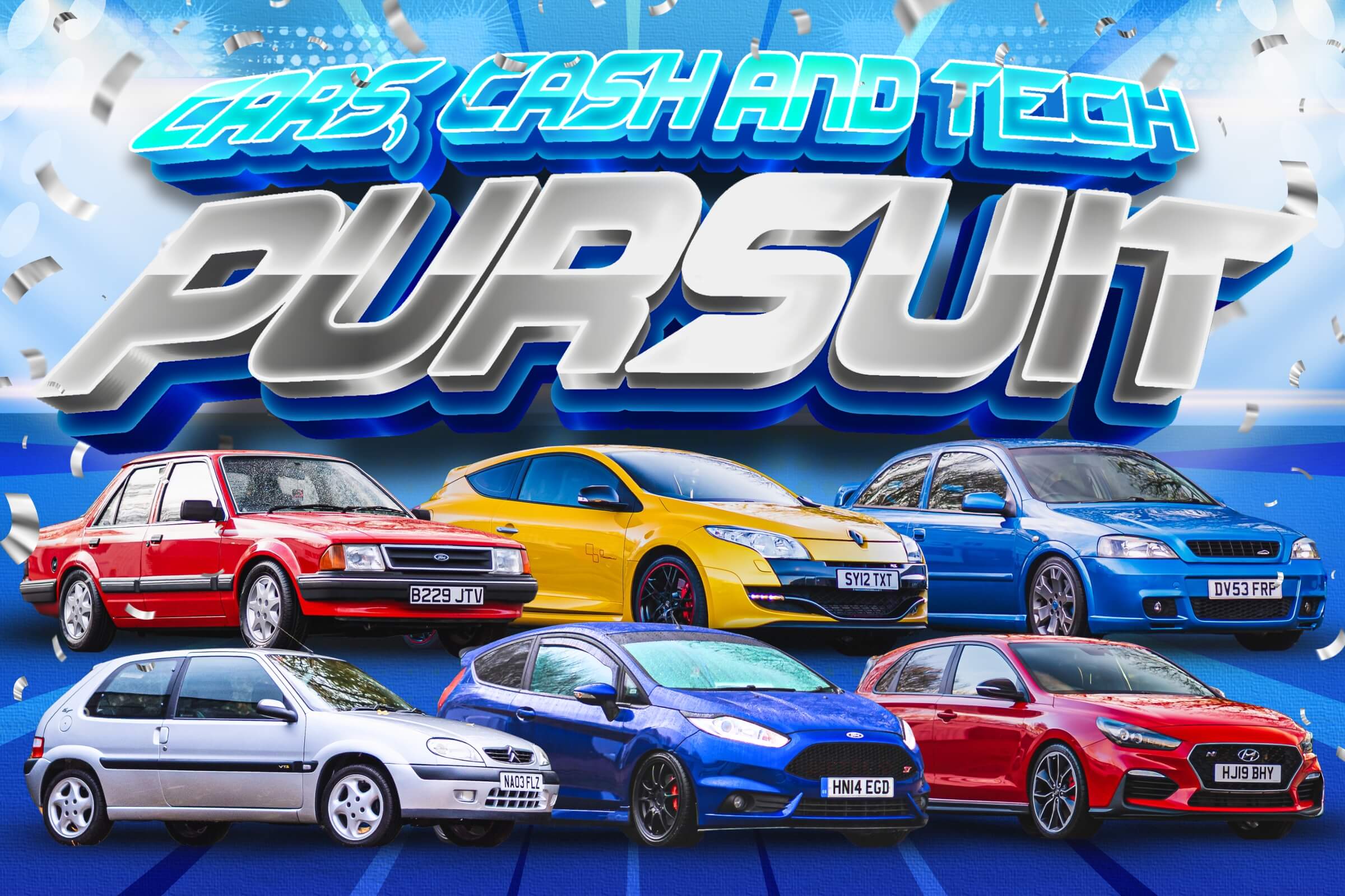 Multiple car prizes featured in the Cars, Cash & Tech Pursuit Instant Win competition at Redline Competitions