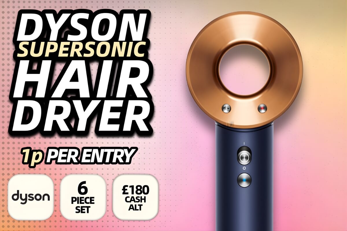 Dyson Supersonic Hairdryer available to win with Redline Competitions
