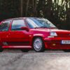 Renault 5 GT Turbo classic hot hatch in red paintwork on Clio Turbine alloys – Redline Competitions