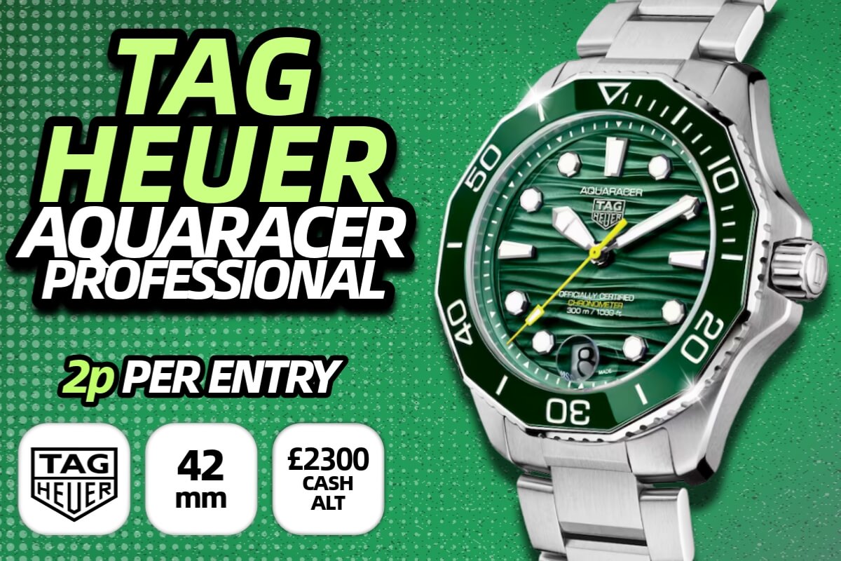 TAG Heuer Aquaracer Professional 300 automatic watch prize from Redline Competitions