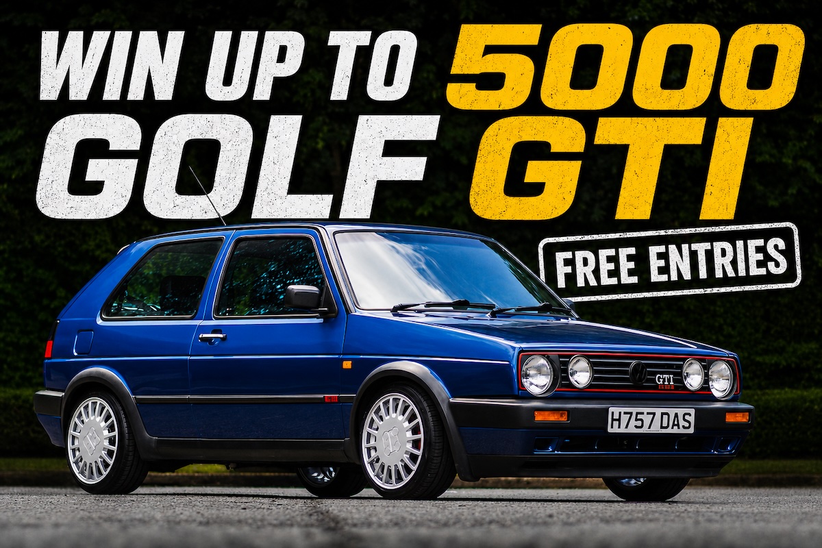 FREE – Win Up To 5000 VW Golf MK2 GTi Entries