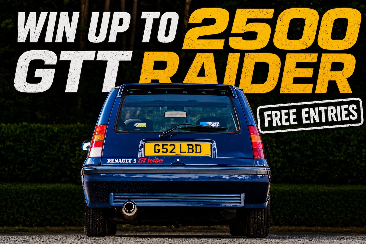 FREE – Win Up To 2500 GT Turbo Raider Entries