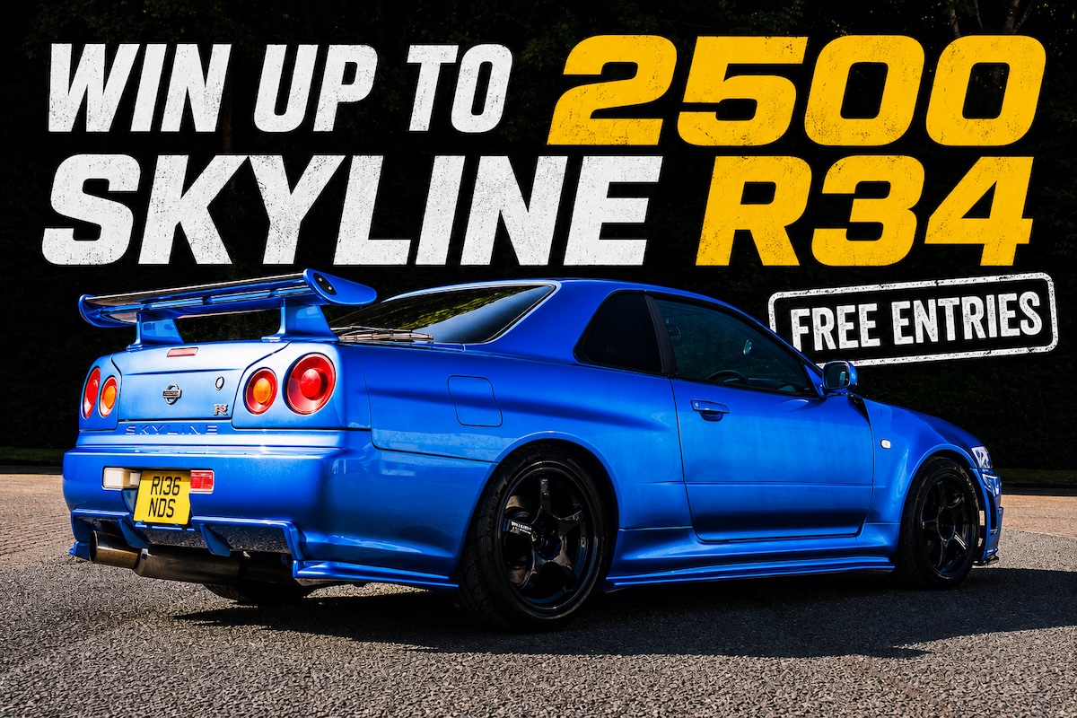 FREE – Win Up To 2500 Skyline R34 Entries