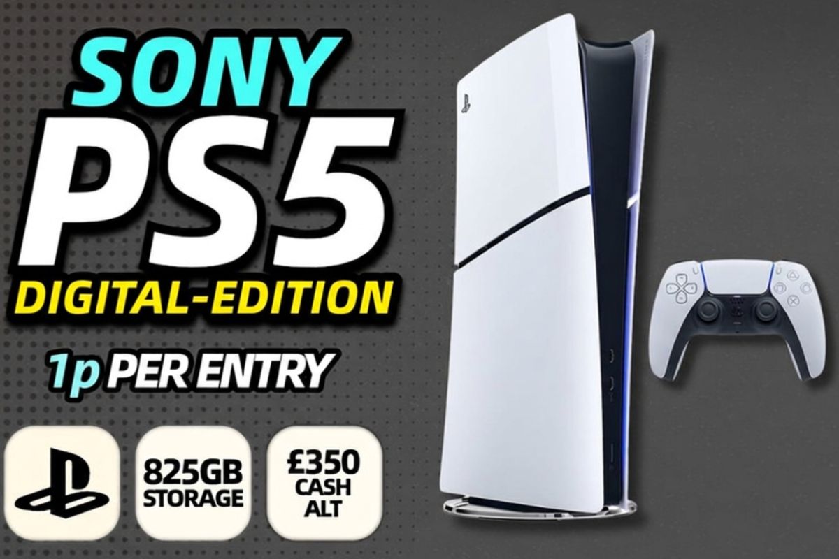 Win This Playstation 5 Digital for just 1p!
