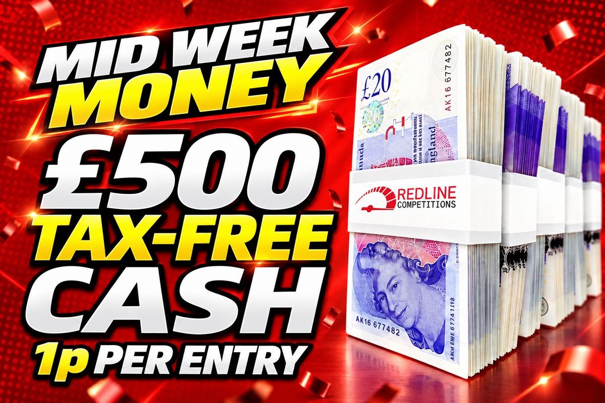 Win £500 Tax Free Cash for just 1p!